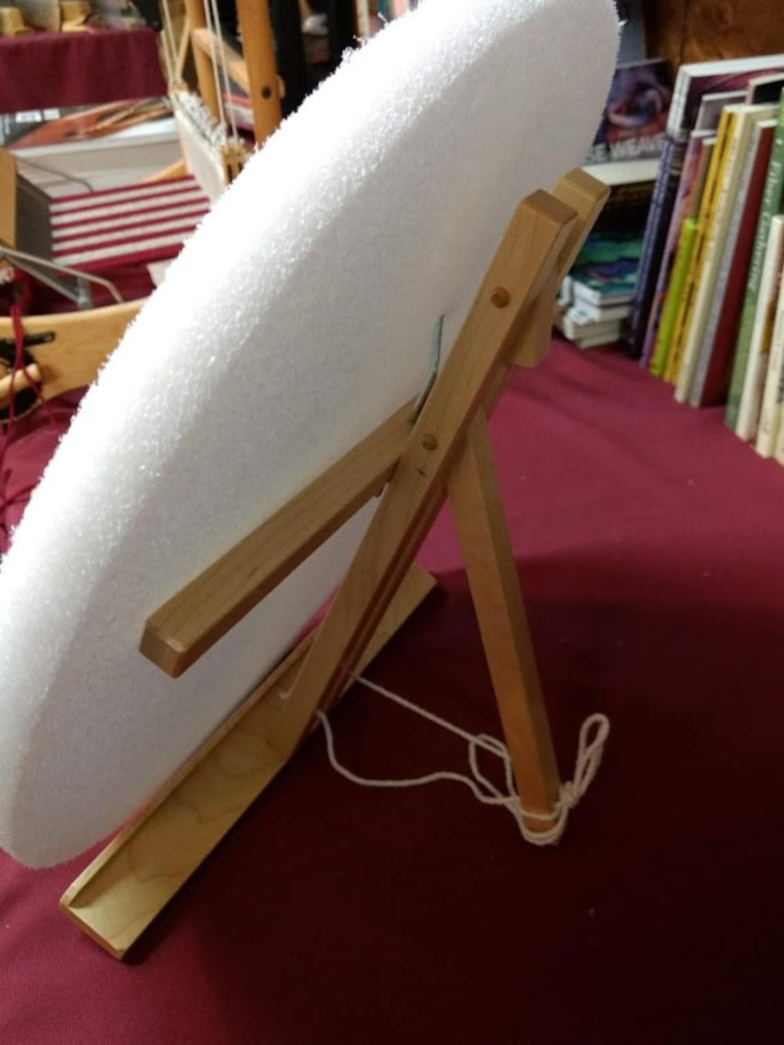 Bobbin Lace Stand or Pillow Stand holds your pillow at the Etsy