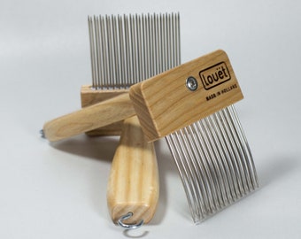 Louet Mini Combs - Double Row or Single Row Wool Combs. Per Pair.