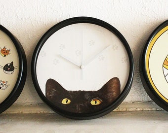 Horloges murales Ø 20 cm Cat Prints Official