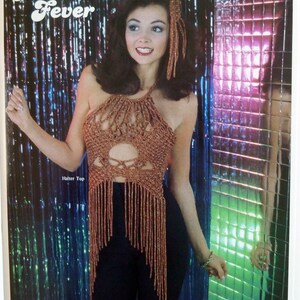 Livre De Loisirs Créatifs : Instructions Pour Créer Un Gilet Macramé Disco Années 70