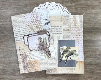 Set di 2 inserti per diari da viaggio Junk Journals; *Set di diari n. 10*