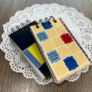 Upcycled Game Board Mini Journals *Set of 2* Sketchbook, Art Journal, Notebook, Journal, Scrapbook , Blank Journal, ATC sized