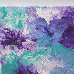 Original abstract art, &quot;Delicate Dreams // My Resilience&quot; 9&quot;x12&quot;, acrlyics, 2018.