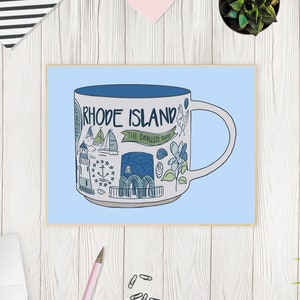Rhode Island Mug Illustration