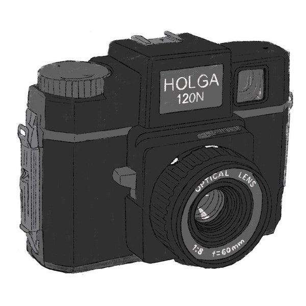 Holga 120N Illustration