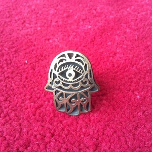Ancient Egyptian ,  Hand hamsa ring,African Jewelry, pharaoh Egyptian Jewelry, adjustable ring , Egypt symbol , Egyptian evil eye ring T3