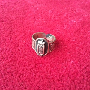 Ancient Egyptian Scarab African Jewelry Hieroglyphics adjustable ring ,Egypt symbol boho bohemian tribal ring T3