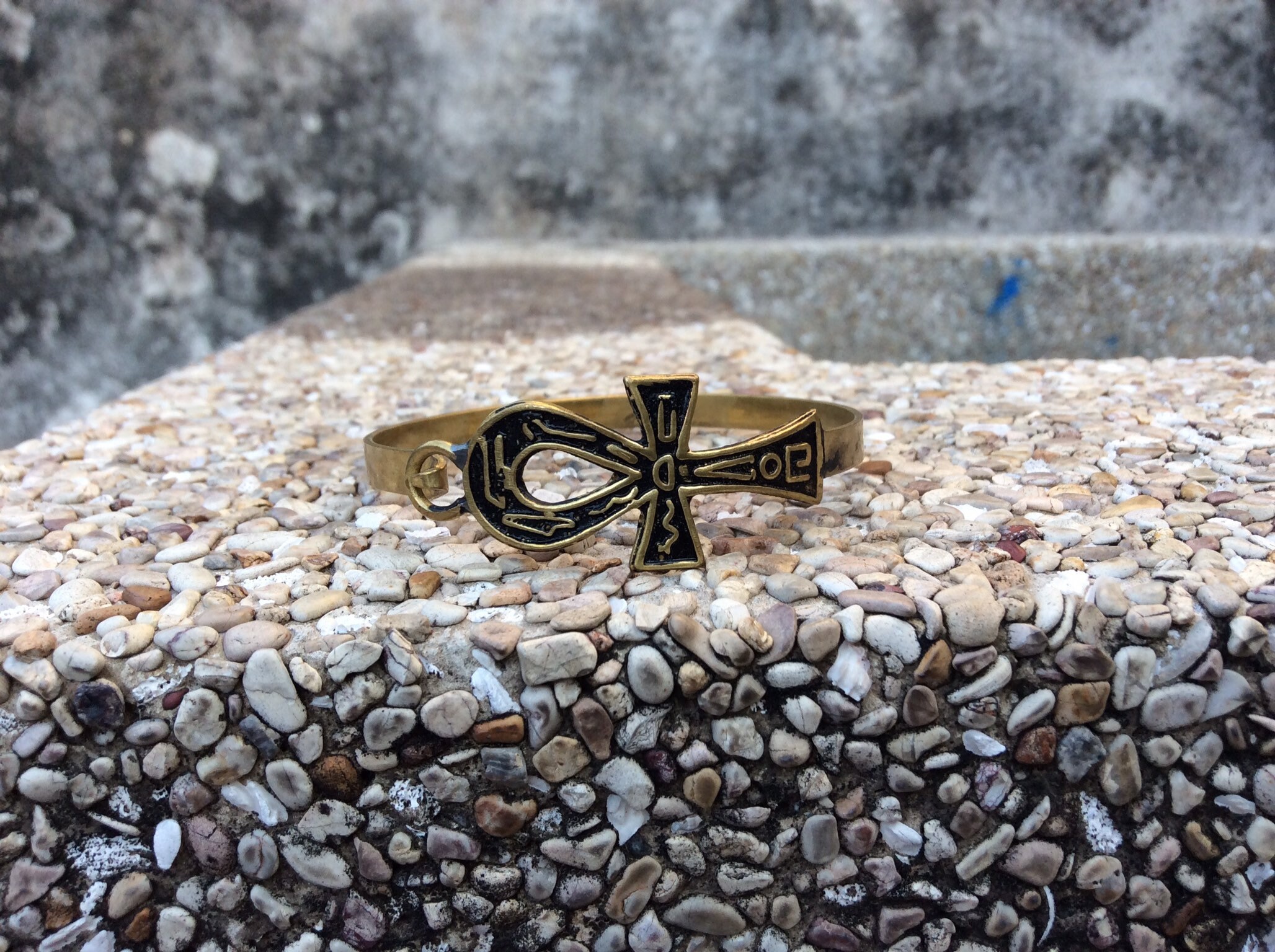 Ancient Egyptian Hieroglyph Ankh Cross Cleopatra Nubia nefertaristar African Jewelry History adjustable brass Bracelet Bangle Cuff