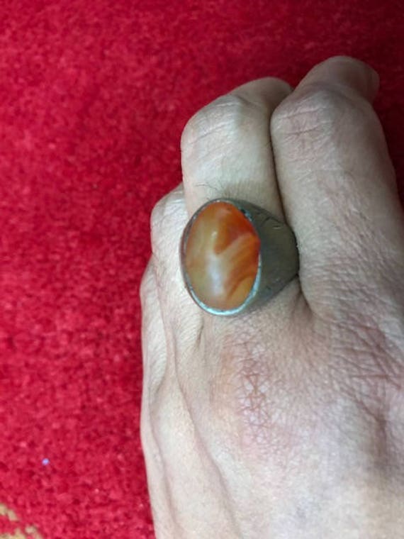 Grapefruit Agate Vintage Native American Navajo Sterling Silver Bracelet Old Grapefruit Agate Vintage Native American Navajo Sterling Silver Bracelet Old