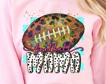 Football Mama Png, Game Day Png, Football Mom Png, Leopard Football Png, Trendy Football Png, Football Shirt Design, Shirt Png