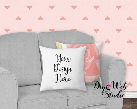 Pillow Mockup Mock Up Shabby Hearts Wallpaper And Pillow Mockup Mock Up Shabby Hearts Wallpaper And