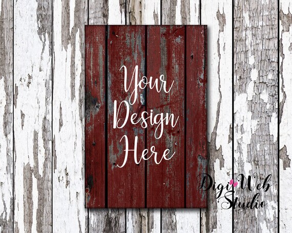 Wood Sign Mockup Mock Up Rustic Red Wood Wood Sign Mockup Mock Up Rustic Red Wood