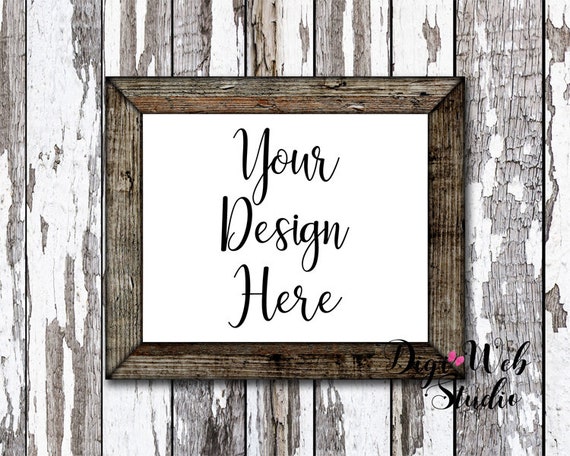Download Free Frame Mockup Mock Up Farmhouse Rustic Wood Sign (PSD ...