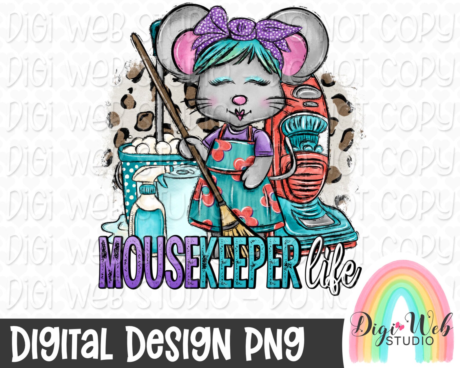 Mousekeeper Life PNG Housekeeper PNG Housekeeping Cute - Etsy