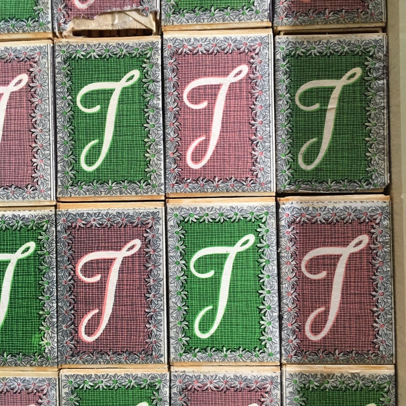 matchbooks bridge tallies. Knightsbridge monogram Hostess Set Letter cards
