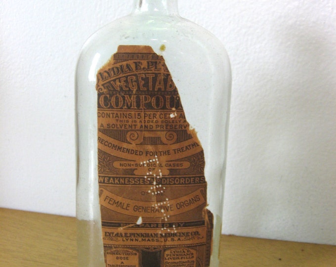 Lydia Pinkham's Vegetable Compound Vintage Medicine Etsy