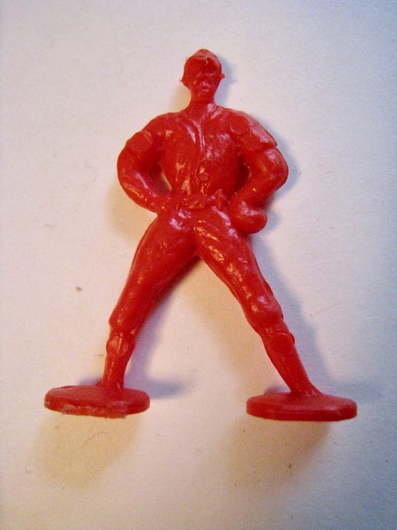 miniature toy baseball players