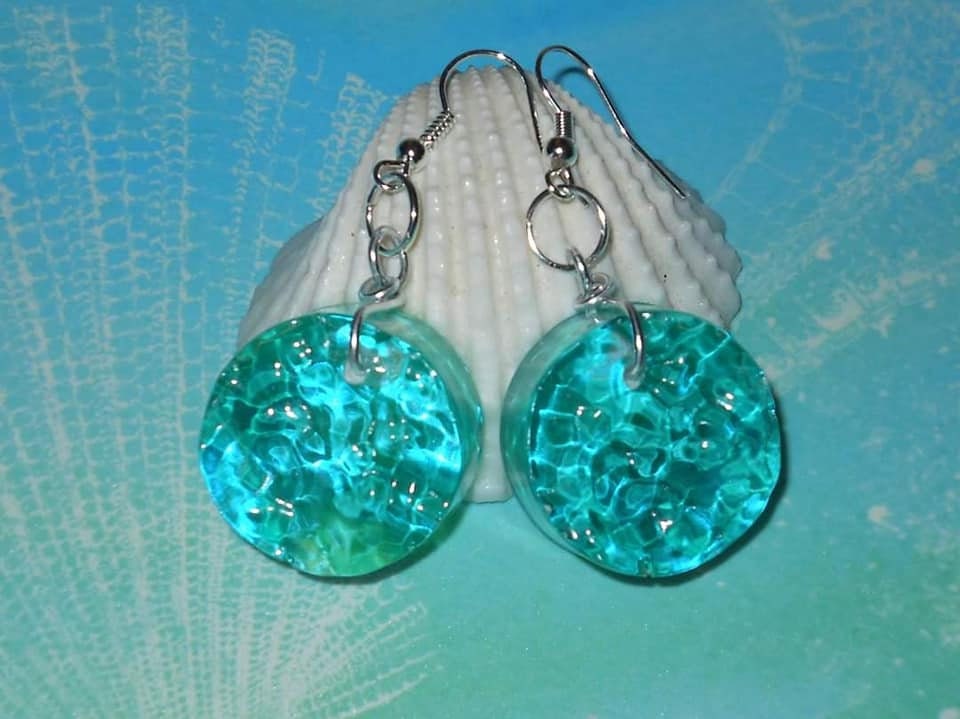 Island Ocean Jewelry Set Coastal Water Jewelry Beach Theme Etsy
