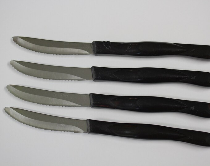 Set of 3 Plus 1 Cutco 1759 Table/steak Serrated Knife Brown Etsy