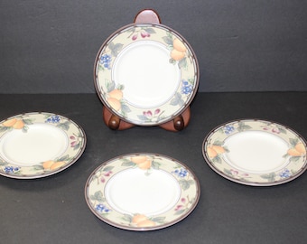 Mikasa Intaglio Saucers CAC29 Garden Harvest 6 1/2'' Set of 4