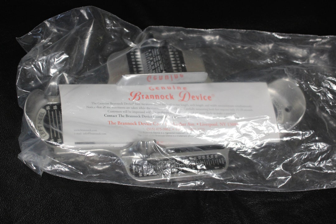 Vintage Mens US Genuine Brannock Brand Aluminum Shoe Sizing Device NOS