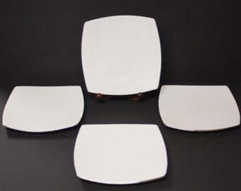 Mikasa Couture Platinum Conture Bone China 7.75" Salad Plate's AN010 EUC set of 4