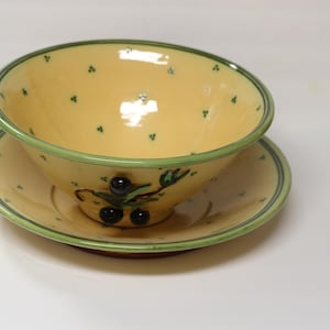 Romancing Provence Olives Platter and Bowl BEAUTIFUL
