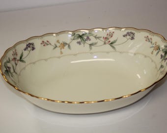 Noritake "Brookhollow" Bone China 10" Oval Vegetable Serving Bowl – 4704