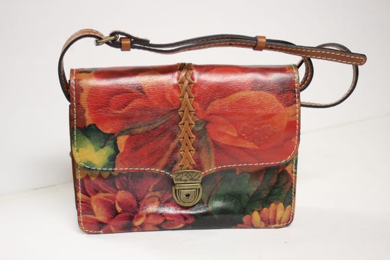 Patricia Nash Multicolor Floral Print Leather Crossbody Bag  display picture 1