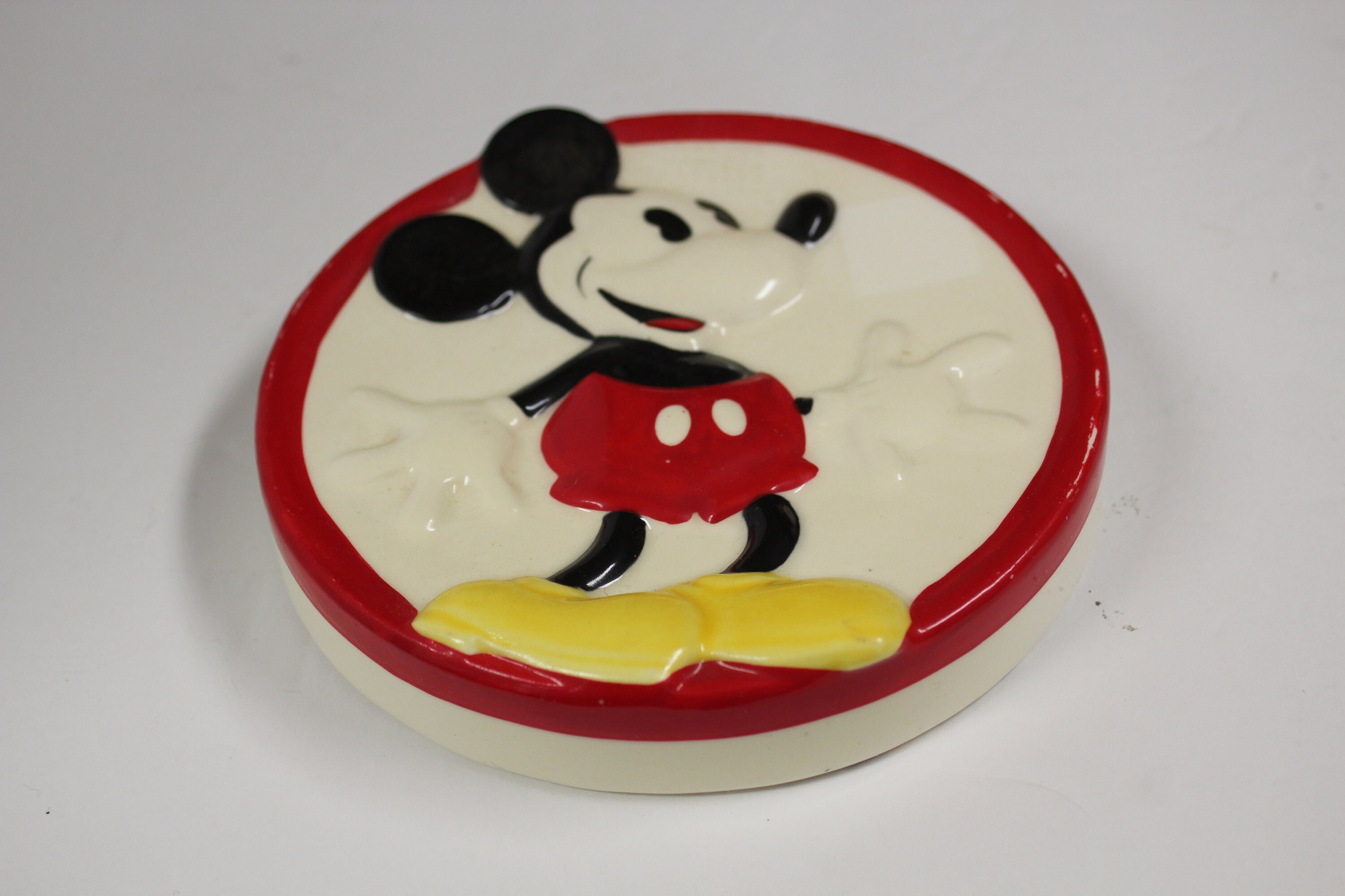 希少品 Disney vintage mickey soap dish ミッキー Vintage Unique Disney Mickey Mouse Handpainted Soap Dish - Etsy