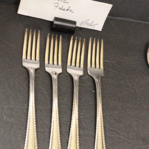 Oneida Community FIESTA SilverPlate 4-Dinner Forks Flatware