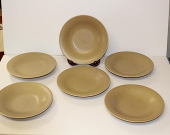 Lindt Stymeist Craftworks Dark Sand Dune Set of 6 Salad Plates 8”