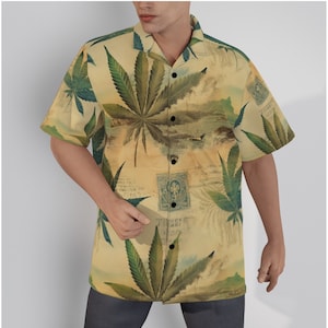 Personalized San Antonio Spurs NBA Weed Cannabis Hawaiian Shirt