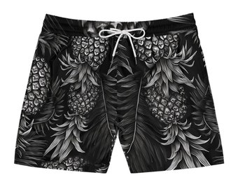 Unwind in Style with our Relaxed Fit Pineapple Print Beach Shorts
