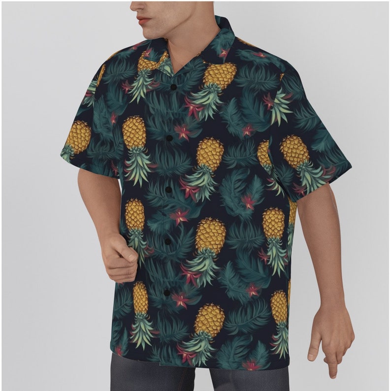 Upside Down Pineapple Hawaiian Shirt Etsy