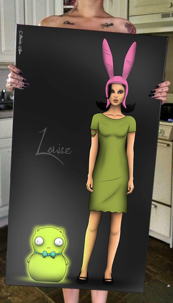 Louise Belcher Bob&#39;s Burgers Pin Up Girl Tattoo Cartoon | Etsy