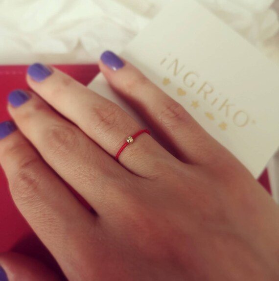 Promise Ring Red String of Fate Red String Ring Black String