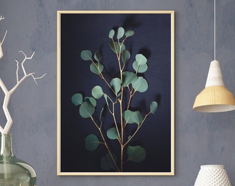 Eukalyptus Fotografie, botanisches Poster, Kunstdruck, Poster, Wohnzimmer, Schlafzimmer