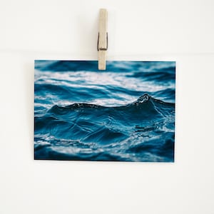 Postkarte Meer, Grußkarte, Ozean, Wasser, Welle, maritim, abstrakt, Fernweh, Ostsee, Urlaub