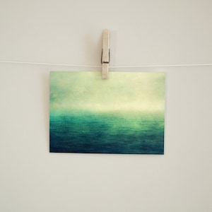 Postkarte Moody Ocean, Grußkarte, Meer, Ozean, maritim, Vintage, abstrakt, Melancholie, Textur