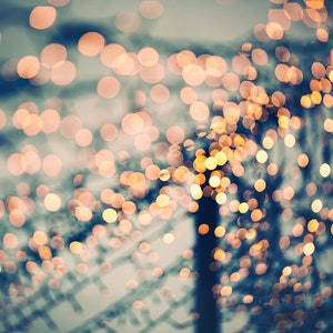 Lichtermeer Fotografie, Bokeh, Lichter, Kunstdruck, Poster, Vintage, retro, Lichter, Wandgestaltung, Büro, Wohnzimmer, Schlafzimmer