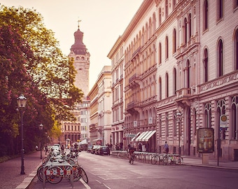 Leipzig Foto, Neues Rathaus, Kunstdruck, Poster, Reisefotografie, Sehenswürdigkeit, urban, Deutschland, Büro, Wohnzimmer, Schlafzimmer