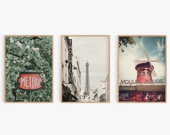 Paris Photographs, Set of 3 Art Prints