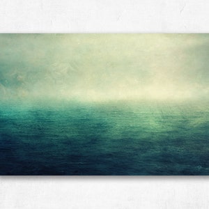 Sea Canvas Print Photography Abstract Nature Photography Vintage Blue Canvas Canvas Birthday Gift Office Living Room Bedroom image 4