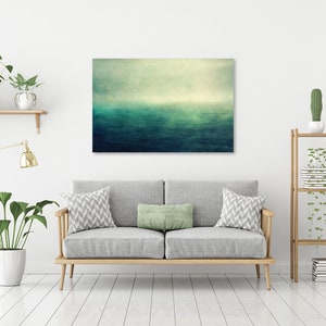 Sea Canvas Print Photography Abstract Nature Photography Vintage Blue Canvas Canvas Birthday Gift Office Living Room Bedroom image 7