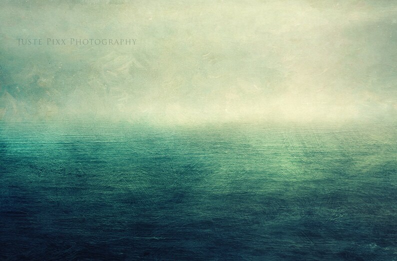 Sea Canvas Print Photography Abstract Nature Photography Vintage Blue Canvas Canvas Birthday Gift Office Living Room Bedroom image 5