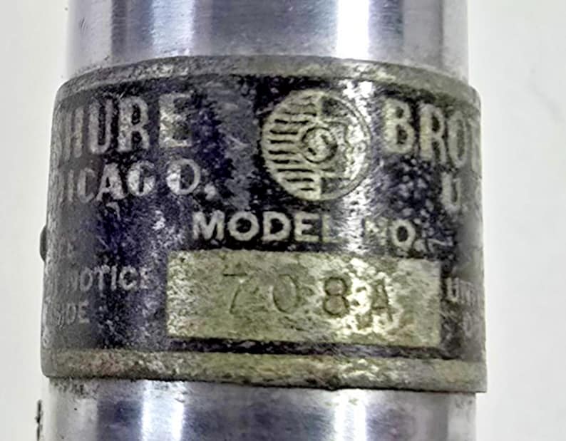 Micrófono Shure 708A Crystal vintage con soporte S36 y conmutador A85C. ¡Tiene sonido! imagen 14