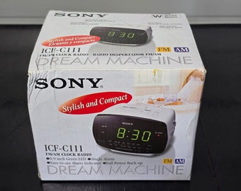 Sony Dream Machine Icf-C111 Am / Fm Clock Radio Nos