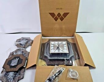 Orologio da parete vintage Waltham Mid Century Lancelot da 5 pezzi, NUOVO IN SCATOLA