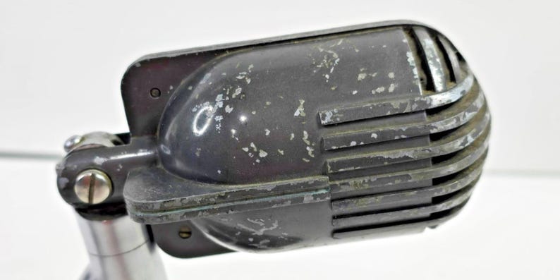Micrófono Shure 708A Crystal vintage con soporte S36 y conmutador A85C. ¡Tiene sonido! imagen 4